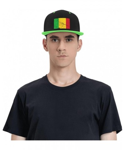 Flag of Mali Texture Effect Baseball Cap for Men Women Snapback Hat Adjustable Flat Bill Hats Green $11.87 Baseball Caps