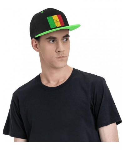 Flag of Mali Texture Effect Baseball Cap for Men Women Snapback Hat Adjustable Flat Bill Hats Green $11.87 Baseball Caps