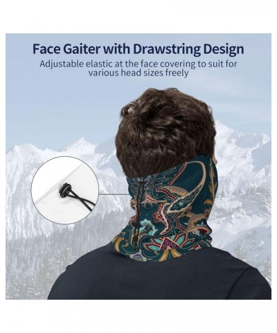 Paisley Neck Gaiter Masks - Breathable Face Bandana Mask For Men & Women 9 Paisley $8.83 Balaclavas