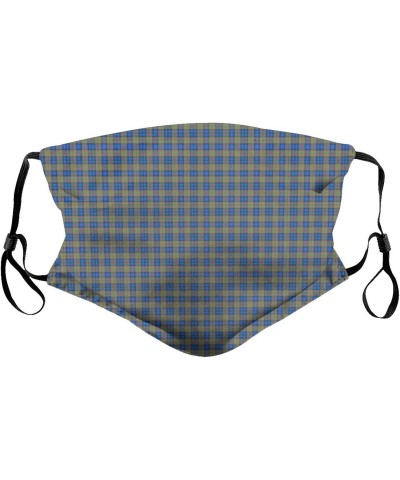 Scottish Clan MacLellan Tartan Plaid Reusable Face Mask with Replaceable Filter Activated Carbon Dust Mask with Two Filters $...