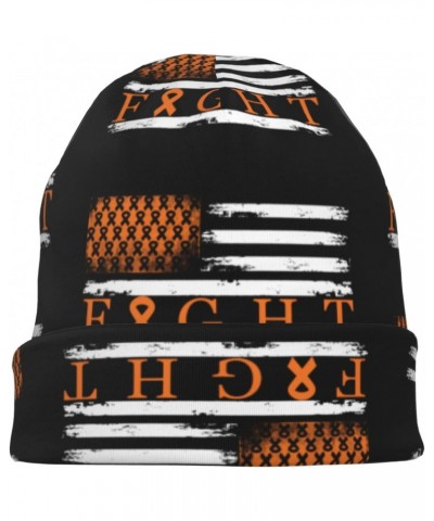 Leukemia Awareness USA Flag Chic Knit Beanies: Cozy Skull Caps for Winter Warmth at Home & Outdoors!80 Black $13.27 Skullies ...