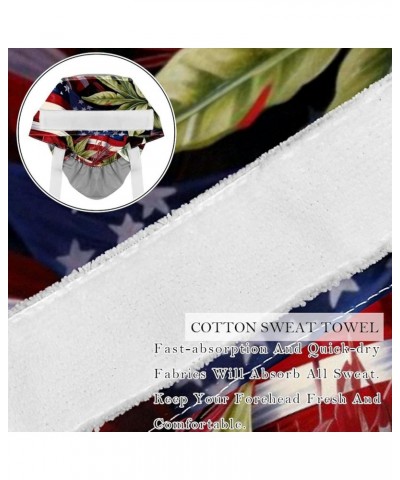 American Flag Flower Adjustable Working Cap with Sweatband Suitable for Men and Women Color 7 $10.77 Skullies & Beanies