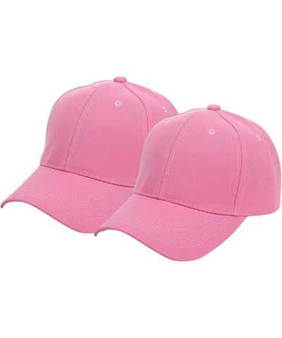 Casual Hats Cap Adjustable Color Baseball Unisex Corduroy Couple Solid Baseball Caps Womens Baseball Caps Hot Pink-3 $11.04 B...