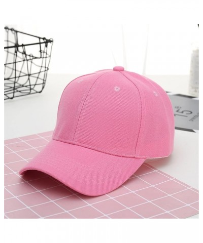 Casual Hats Cap Adjustable Color Baseball Unisex Corduroy Couple Solid Baseball Caps Womens Baseball Caps Hot Pink-3 $11.04 B...