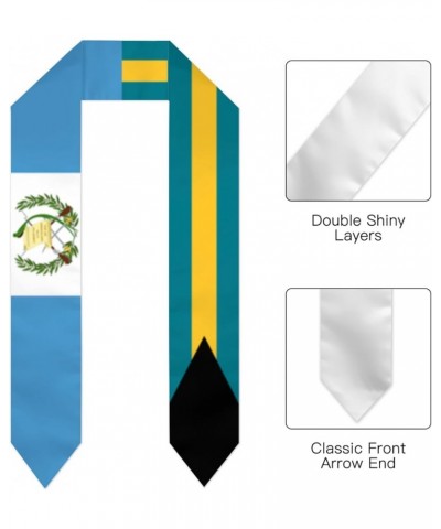 Guatemala Flag and Dominican Republic Flag Graduation Stole Sash Graduation Stole Sash White 8 $12.72 Scarves