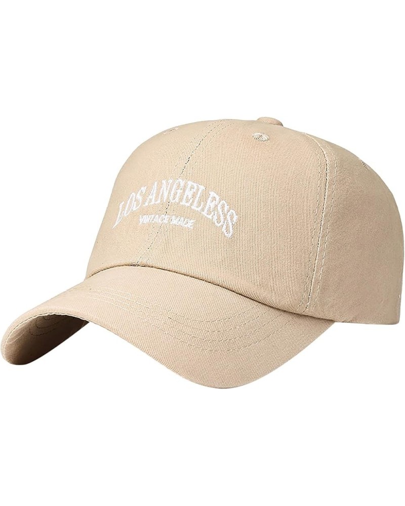 Women's Beach Caps Unisex Classic Low Profile Cotton Baseball Cap Embroidery Labeling Letter Soft Adjustable Dad Hat Khaki $7...