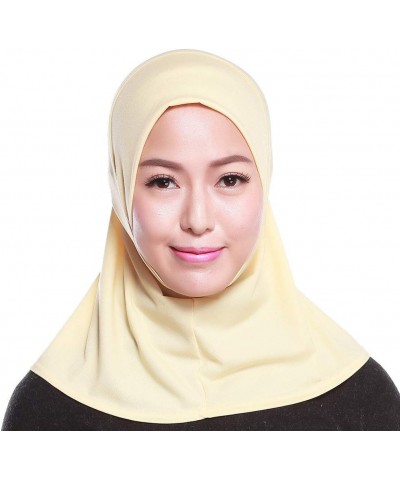 Headwear for Women Women Under Scarf Hat Cap Bone Bonnet Hijab Neck Cover Muslim Under Scarf Hijab Cap Beige $6.28 Skullies &...