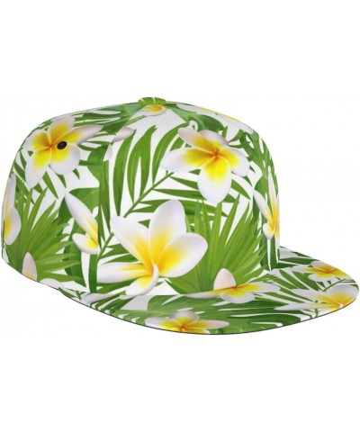 Baseball Cap Men Women Exotic Tropical Leaves Plumeria 3D Printed Hat for Jogging Party Cap $14.17 Baseball Caps