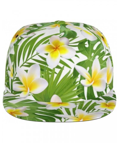 Baseball Cap Men Women Exotic Tropical Leaves Plumeria 3D Printed Hat for Jogging Party Cap $14.17 Baseball Caps