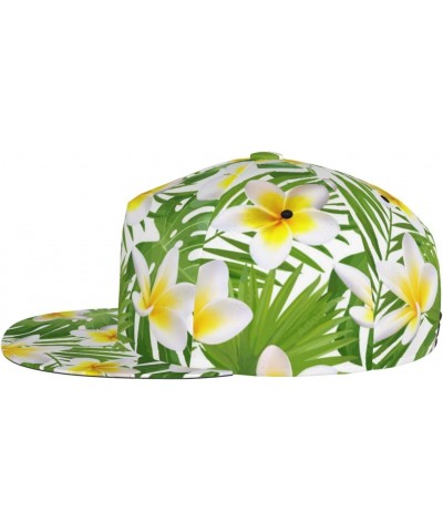 Baseball Cap Men Women Exotic Tropical Leaves Plumeria 3D Printed Hat for Jogging Party Cap $14.17 Baseball Caps