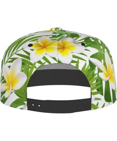 Baseball Cap Men Women Exotic Tropical Leaves Plumeria 3D Printed Hat for Jogging Party Cap $14.17 Baseball Caps