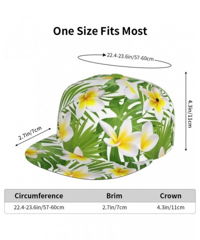 Baseball Cap Men Women Exotic Tropical Leaves Plumeria 3D Printed Hat for Jogging Party Cap $14.17 Baseball Caps