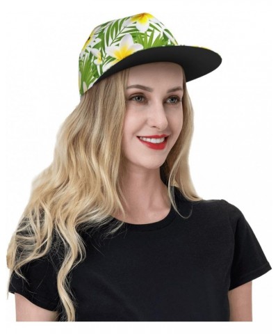 Baseball Cap Men Women Exotic Tropical Leaves Plumeria 3D Printed Hat for Jogging Party Cap $14.17 Baseball Caps