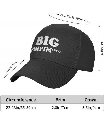 Men and Women Baseball Hat Big Pimpin' BLVD Vintage Dad Hat Adjustable Casquette Cap Black $10.46 Baseball Caps