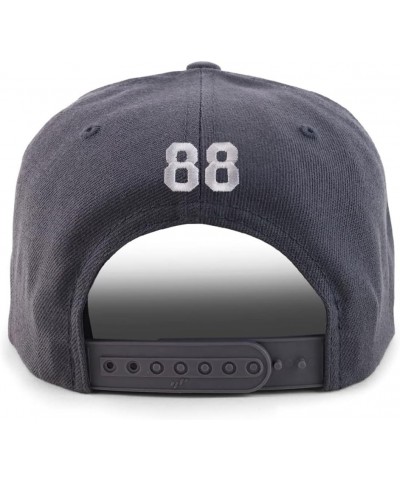 Small Number 88 Back Embroidered Flatbill Snapback Charcoal $18.87 Baseball Caps