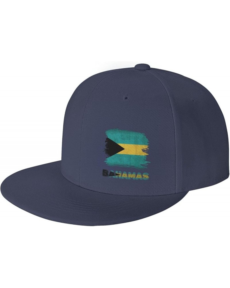 Snapback Baseball Cap Vintage Bahamas Bahamian Flag Hat Navy Blue $9.65 Baseball Caps