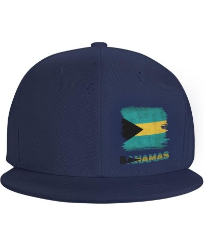 Snapback Baseball Cap Vintage Bahamas Bahamian Flag Hat Navy Blue $9.65 Baseball Caps