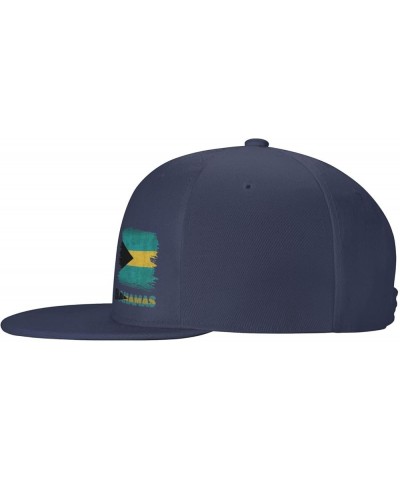 Snapback Baseball Cap Vintage Bahamas Bahamian Flag Hat Navy Blue $9.65 Baseball Caps