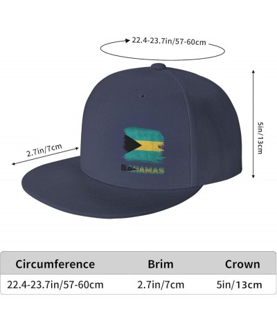 Snapback Baseball Cap Vintage Bahamas Bahamian Flag Hat Navy Blue $9.65 Baseball Caps