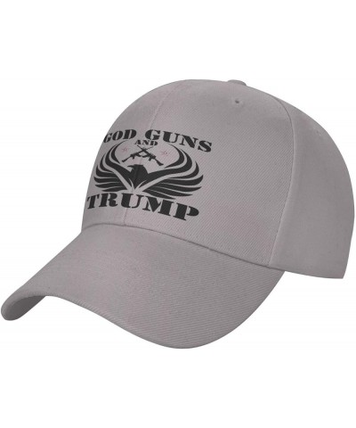 God Guns and Trump 2nd 45 47 Amendment Flag American Flag Trump 2024 Hat Men Women Dad Hat Baseball Cap Trucker Hat Gray $17....