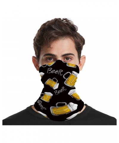 Beer Mug Funny Neck Gaiter Face Cover Mask Scarf Windproof Balaclava Sports Outdoor $9.99 Balaclavas