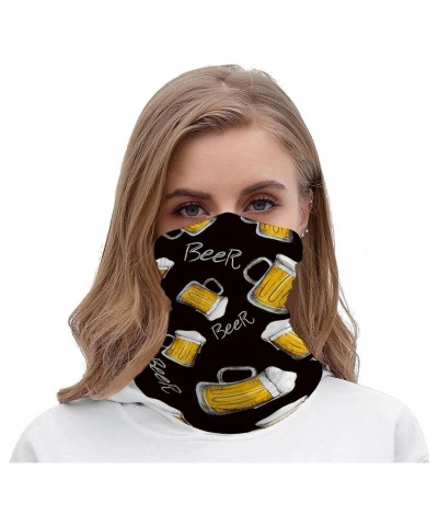 Beer Mug Funny Neck Gaiter Face Cover Mask Scarf Windproof Balaclava Sports Outdoor $9.99 Balaclavas