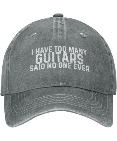 I Have Too Many Guitars Said No One Ever Hat for Women Baseball Cap Trendy Caps Gray $10.29 Baseball Caps