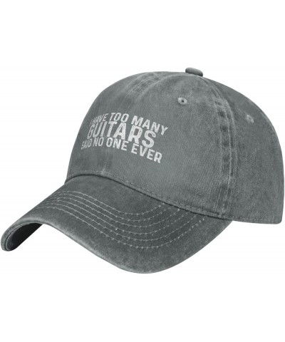 I Have Too Many Guitars Said No One Ever Hat for Women Baseball Cap Trendy Caps Gray $10.29 Baseball Caps