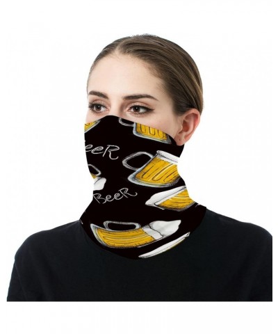 Beer Mug Funny Neck Gaiter Face Cover Mask Scarf Windproof Balaclava Sports Outdoor $9.99 Balaclavas