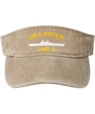 USS Boxer LHD 4 Flag-Baseball Caps Trucker Hats Denim Hats Cowboy Knit hat Fisherman's hat Natural $13.15 Baseball Caps