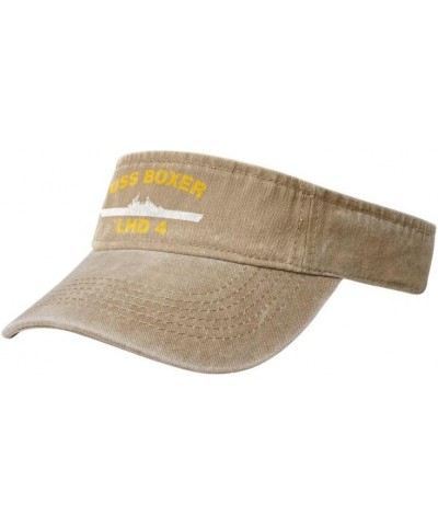 USS Boxer LHD 4 Flag-Baseball Caps Trucker Hats Denim Hats Cowboy Knit hat Fisherman's hat Natural $13.15 Baseball Caps