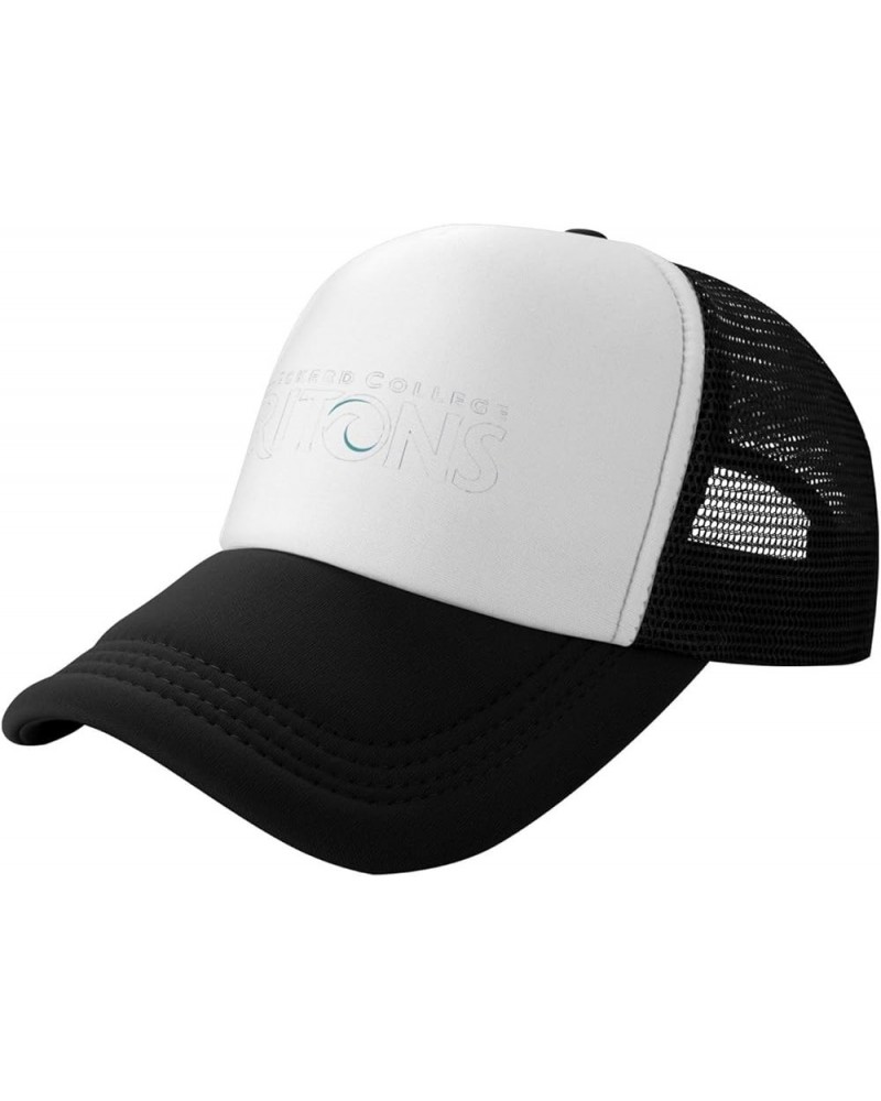 Eckerd College Logo Trucker Hats for Both Men and Women - Mesh Baseball Snapback Hats Black $13.92 Baseball Caps