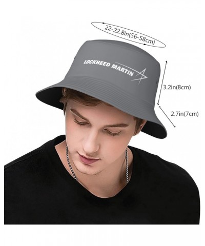 Lockheed Martin Bucket Hats Fashion Sun Cap Packable Outdoor Fisherman Hat Black $14.49 Bucket Hats