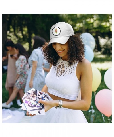 Soft Baseball Cap Colorful Flowers Vintage Look I Nature Flowers & Plants White Circle Patch $15.65 Baseball Caps