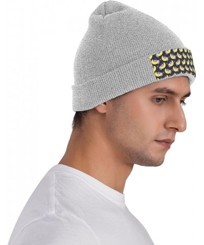 Raccoon Astronaut Pattern Print Beanie Hat Winter Cuffed Cap for Men Women Climbing Gray $14.66 Skullies & Beanies