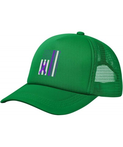 Mesh Hats Dad Caps Baseball Cap Adjustable Trucker Hat Unisex Adjustable Green $11.79 Baseball Caps