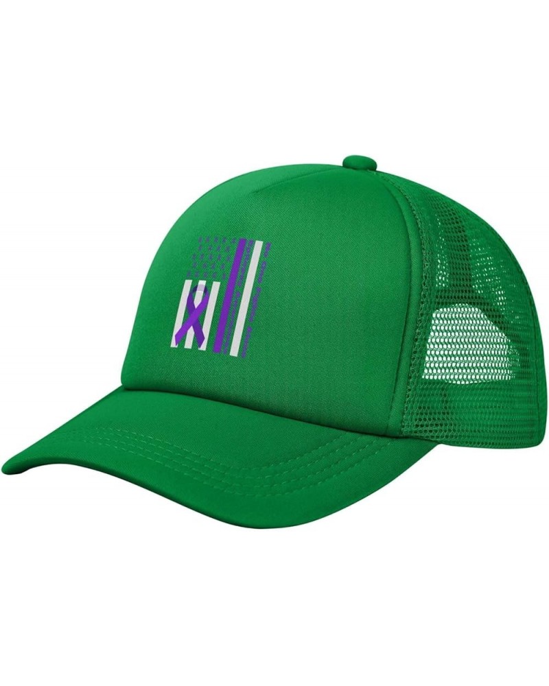 Mesh Hats Dad Caps Baseball Cap Adjustable Trucker Hat Unisex Adjustable Green $11.79 Baseball Caps