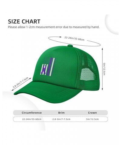 Mesh Hats Dad Caps Baseball Cap Adjustable Trucker Hat Unisex Adjustable Green $11.79 Baseball Caps