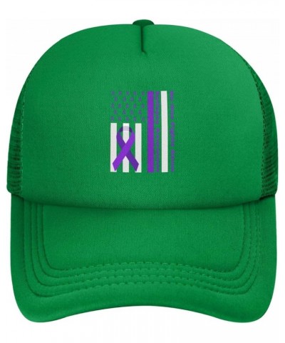 Mesh Hats Dad Caps Baseball Cap Adjustable Trucker Hat Unisex Adjustable Green $11.79 Baseball Caps