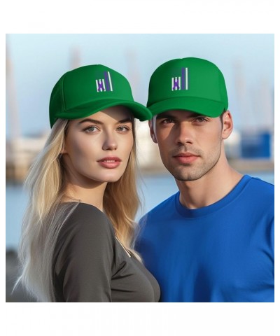 Mesh Hats Dad Caps Baseball Cap Adjustable Trucker Hat Unisex Adjustable Green $11.79 Baseball Caps