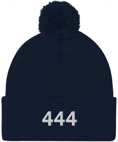 444 Pom-Pom Beanie Navy $20.64 Skullies & Beanies