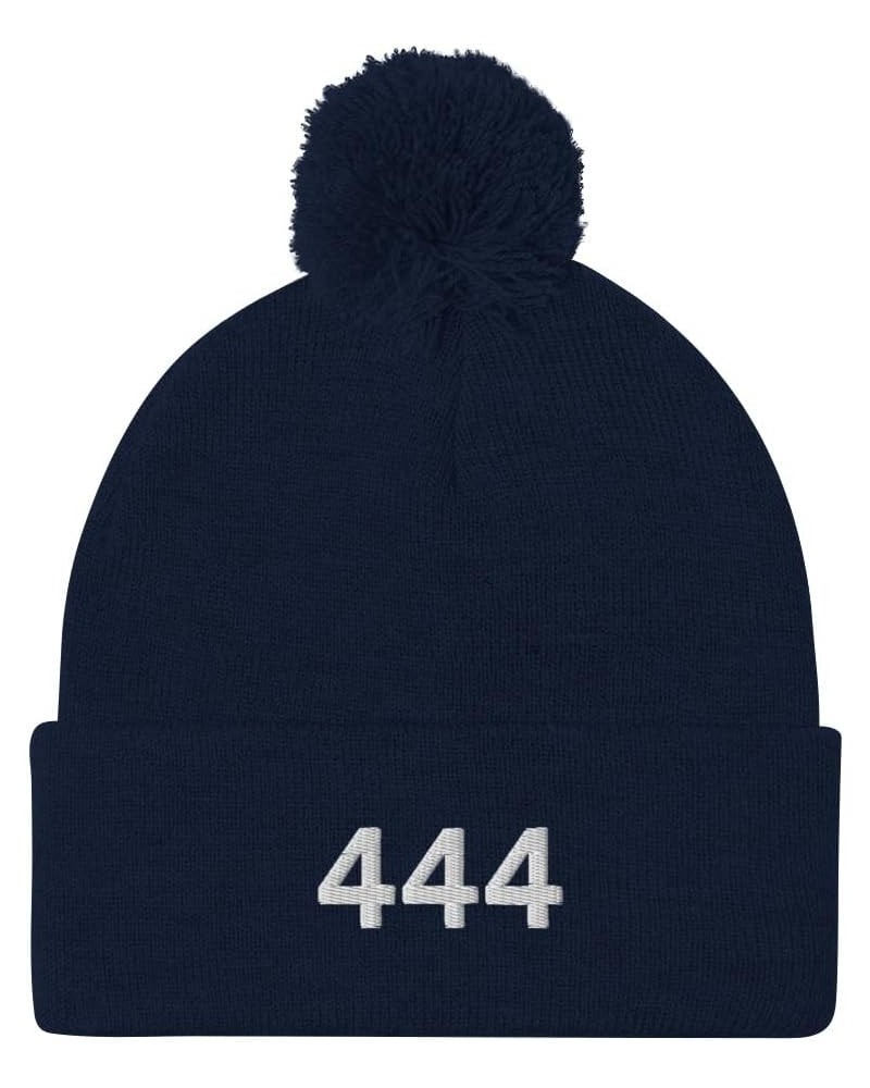 444 Pom-Pom Beanie Navy $20.64 Skullies & Beanies