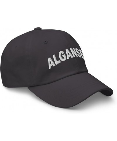 Algansee Michigan Hat Algansee MI Cap Embroidered Dad Hat Adjustable Strap Closure Unisex Dark Grey $17.60 Baseball Caps