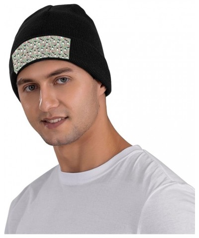 English Springer Spaniel Dog Print Beanie Hat Novelty Cuffed Cap for Men Women Cycling Black $13.69 Skullies & Beanies