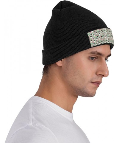 English Springer Spaniel Dog Print Beanie Hat Novelty Cuffed Cap for Men Women Cycling Black $13.69 Skullies & Beanies