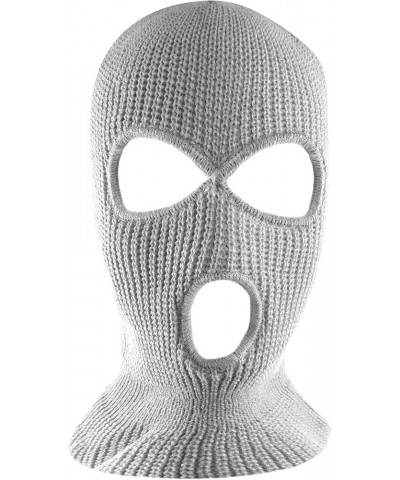 Knit Sew Acrylic Outdoor Full Face Cover Thermal Ski Mask One Size Fits Most Grey $7.14 Balaclavas