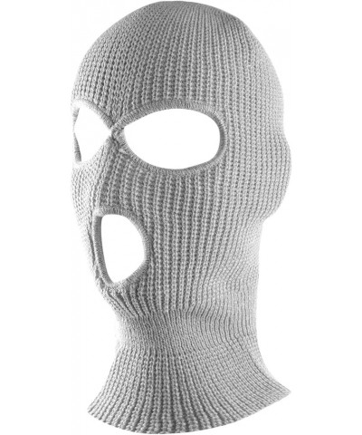 Knit Sew Acrylic Outdoor Full Face Cover Thermal Ski Mask One Size Fits Most Grey $7.14 Balaclavas