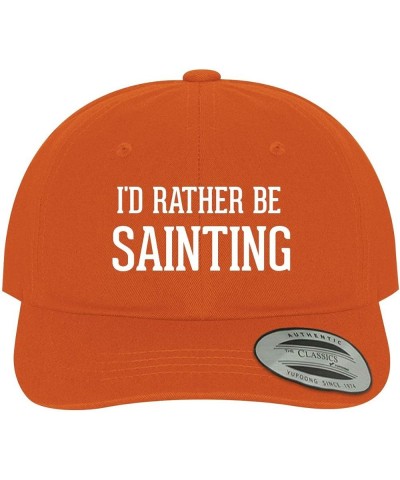 I'd Rather Be Sainting - Soft Dad Hat Baseball Cap Orange $16.69 Baseball Caps