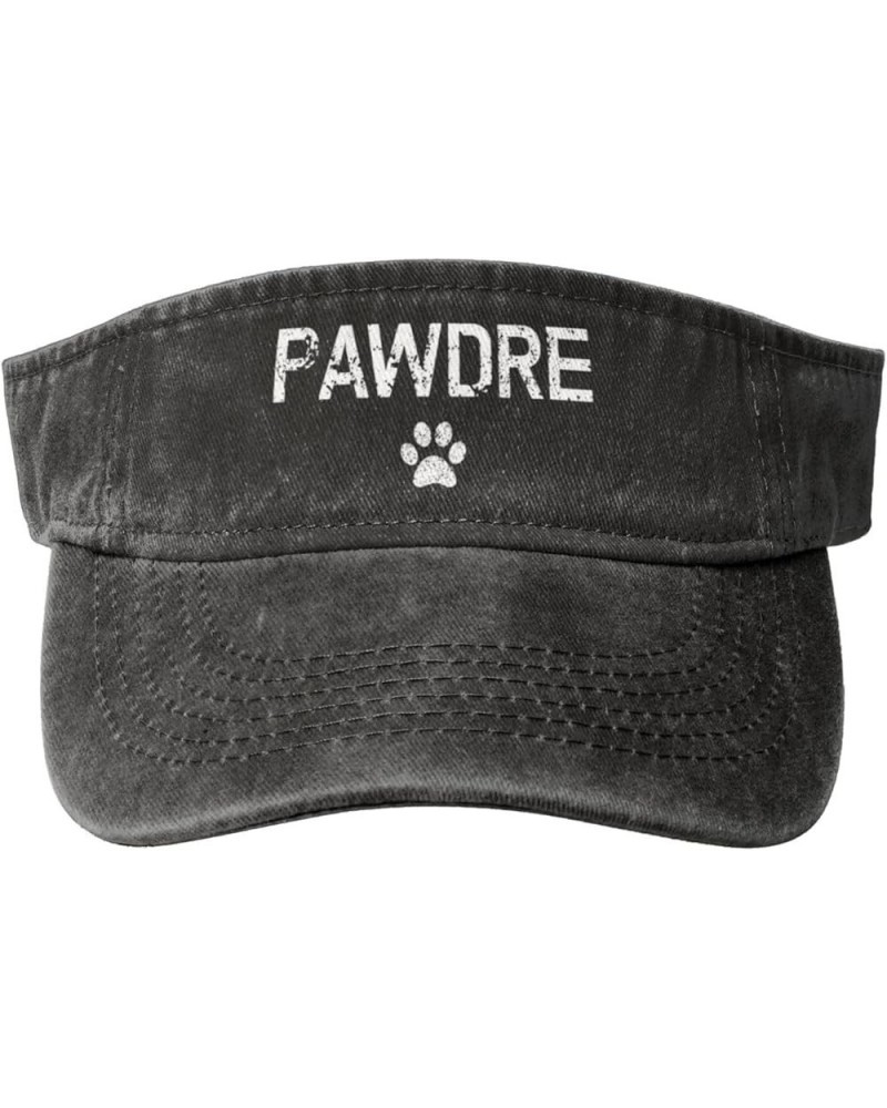 Pawdre Sport Sun Visor Hats for Men & Women Adjustable Empty Top Baseball Cap Sunscreen Visor Caps,Black Black $12.02 Visors