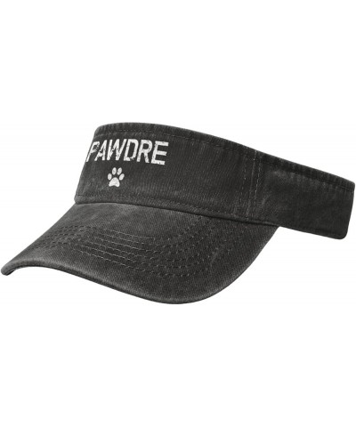 Pawdre Sport Sun Visor Hats for Men & Women Adjustable Empty Top Baseball Cap Sunscreen Visor Caps,Black Black $12.02 Visors